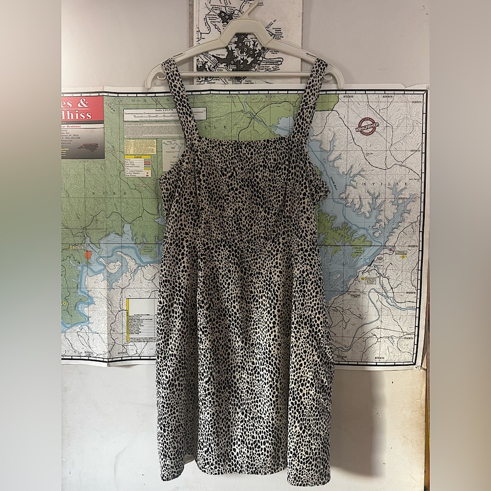 ✨American Eagle Leopard Print Cotton Dress✨